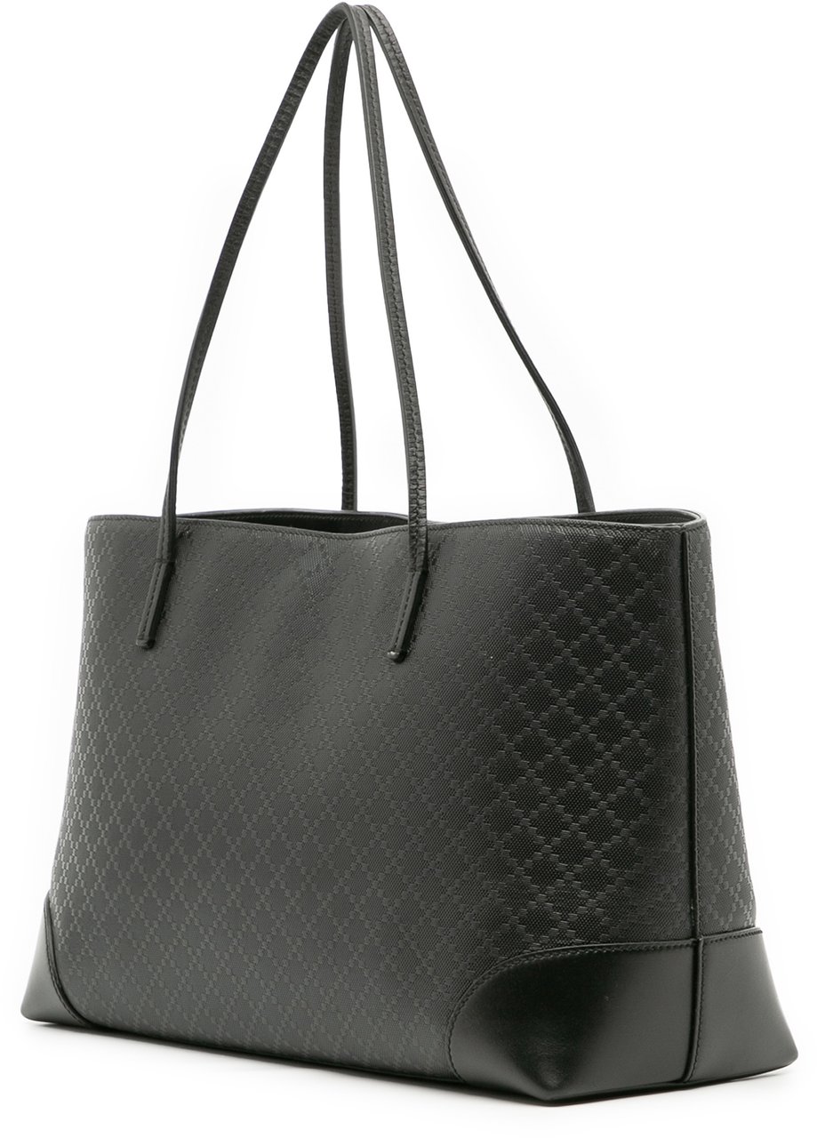Gucci Leather Diamante Bright Hilary Lux Tote Zwart