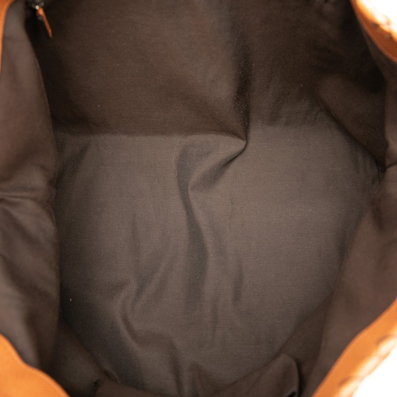 Gucci Leather Peggy Braided Tote Bruin