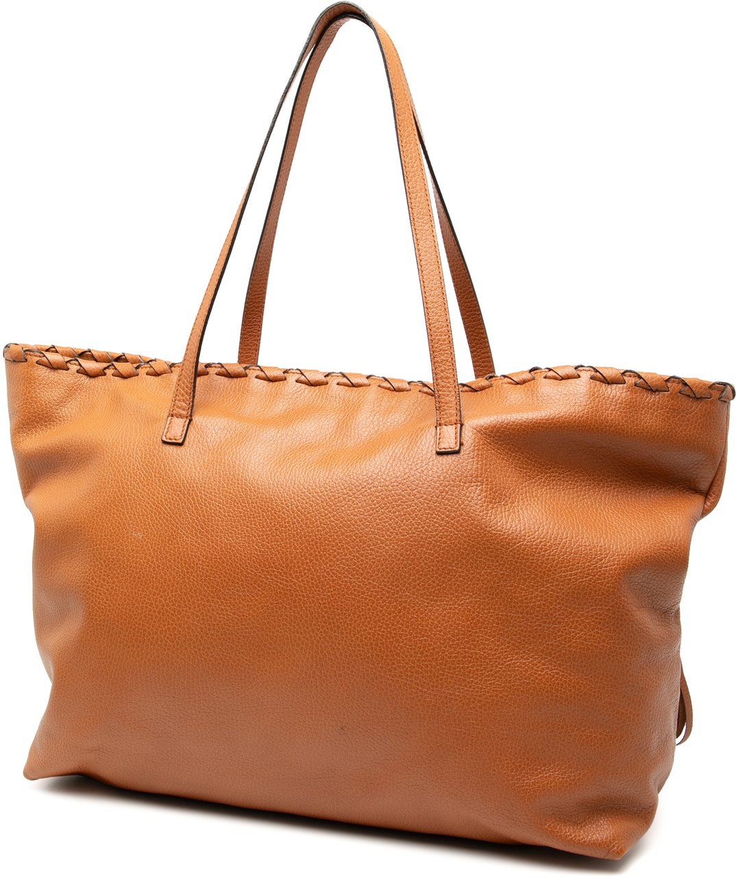 Gucci Leather Peggy Braided Tote Bruin