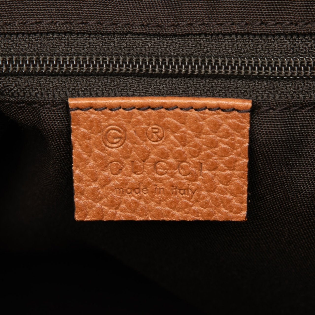 Gucci Leather Peggy Braided Tote Bruin