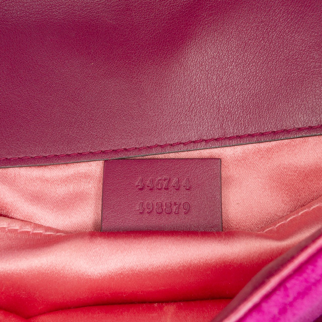 Gucci Small GG Marmont Matelasse Velvet Shoulder Bag Paars