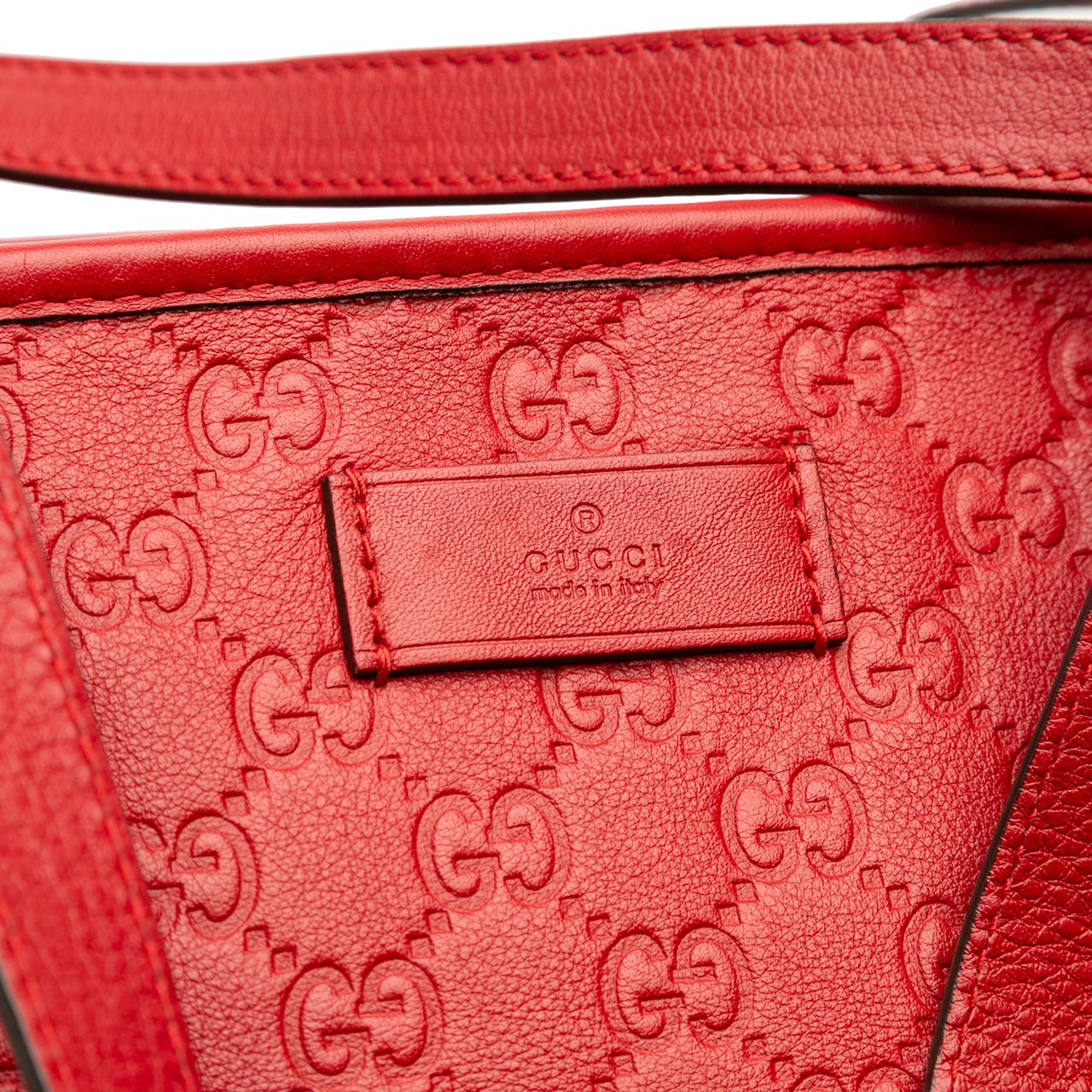 Gucci Large Guccissima Tote Rood