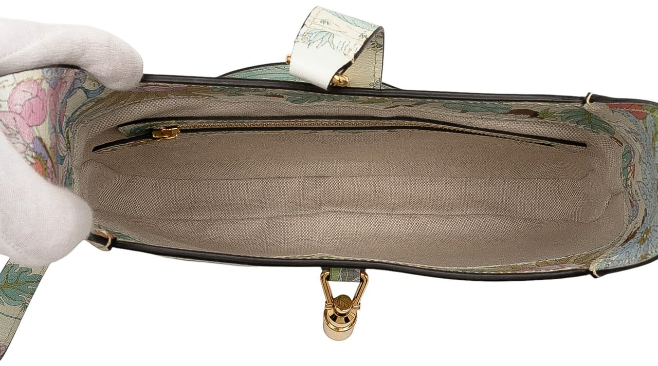 Gucci Small Calfskin Tiger Jackie 1961 Crossbody Blauw