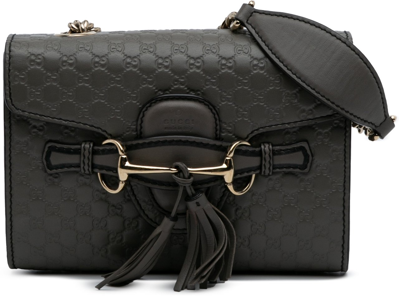 Gucci Mini Microguccissima Emily Crossbody Grijs