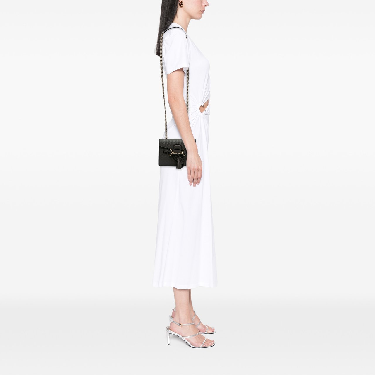 Gucci Mini Microguccissima Emily Crossbody Grijs