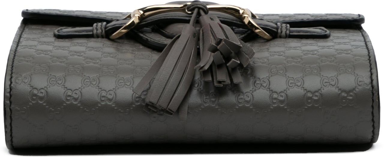 Gucci Mini Microguccissima Emily Crossbody Grijs