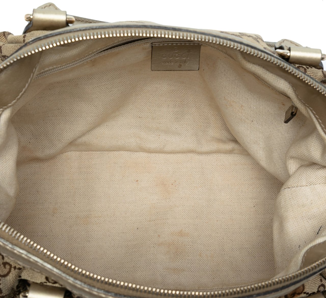Gucci GG Canvas Sukey Satchel Bruin