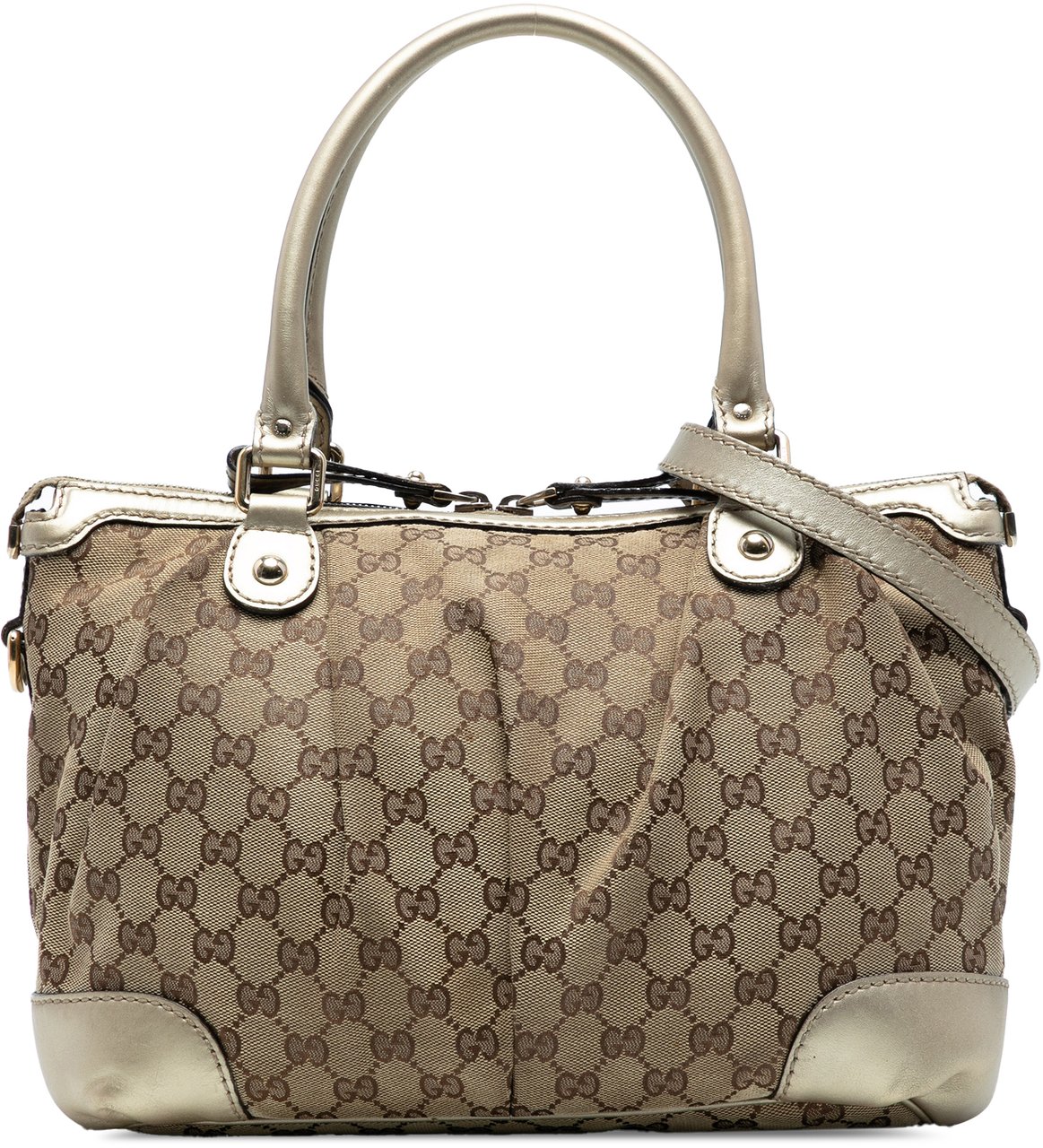 Gucci GG Canvas Sukey Satchel Bruin