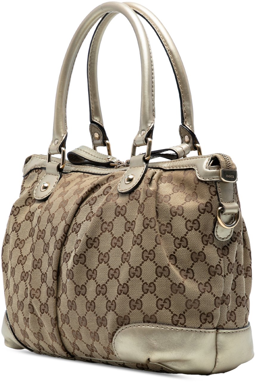 Gucci GG Canvas Sukey Satchel Bruin