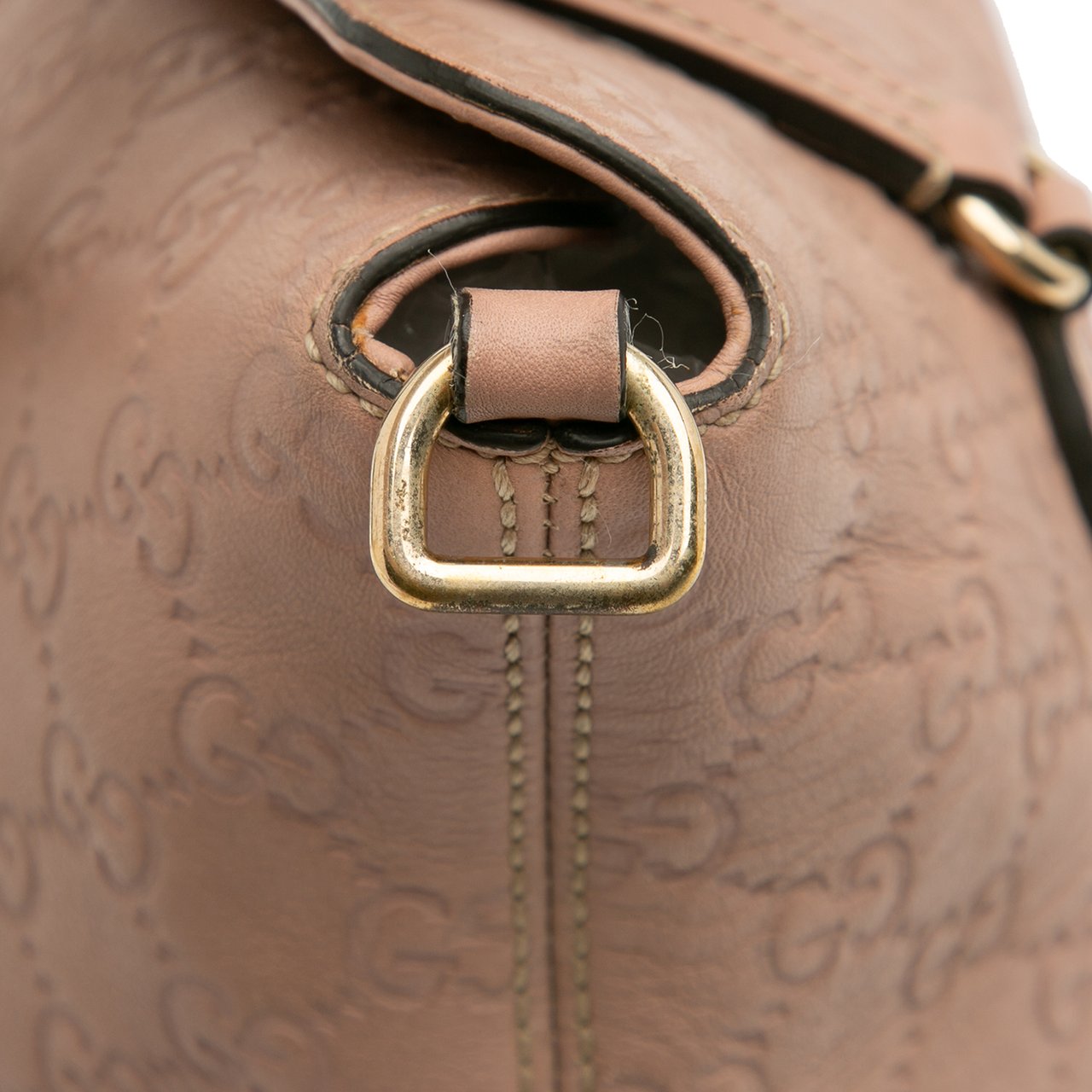 Gucci Medium Guccissima Bree Fold Over Tote Bruin