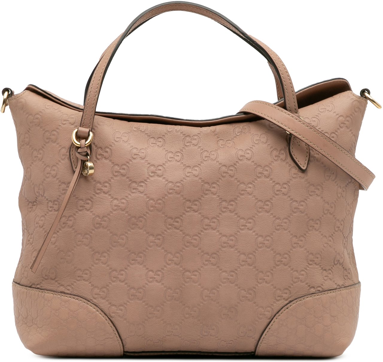 Gucci Medium Guccissima Bree Fold Over Tote Bruin