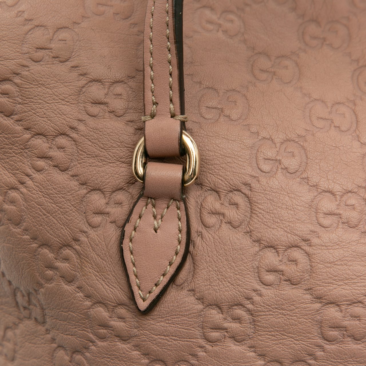 Gucci Medium Guccissima Bree Fold Over Tote Bruin