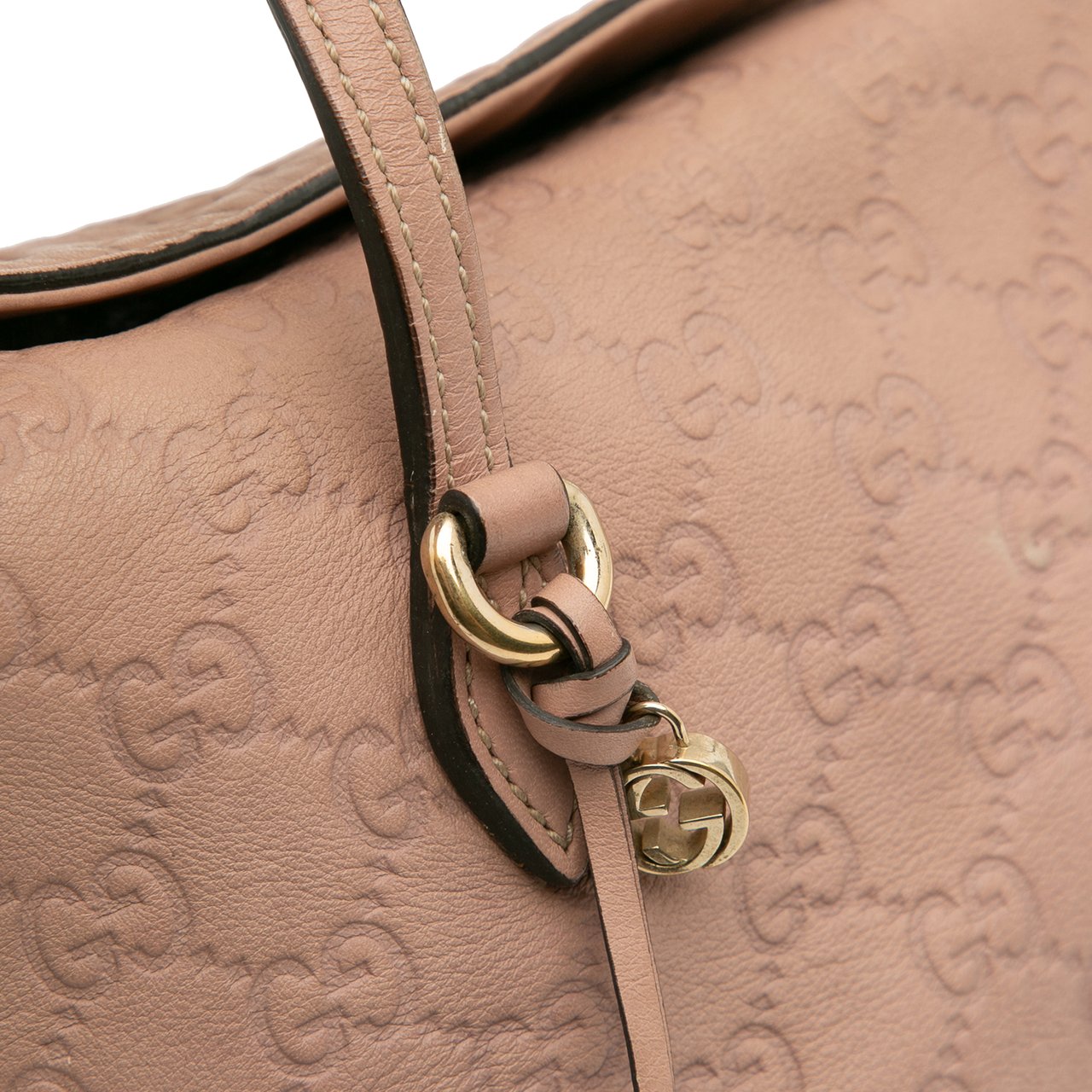 Gucci Medium Guccissima Bree Fold Over Tote Bruin