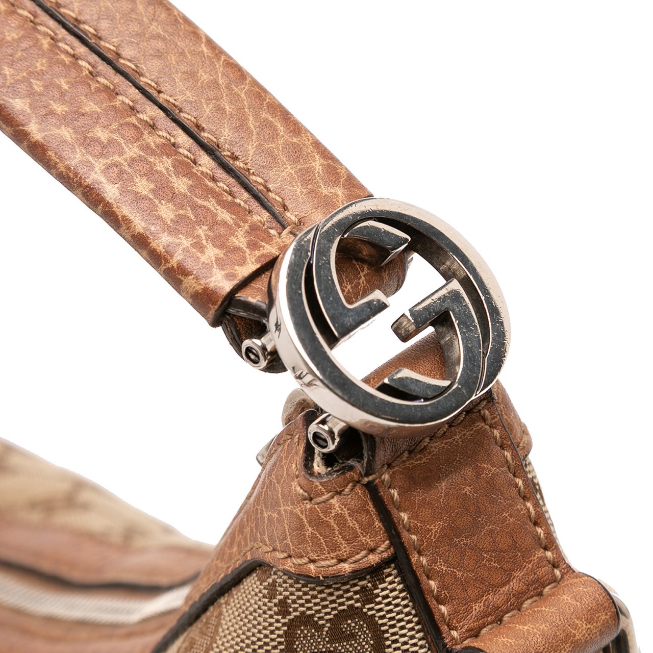 Gucci Small GG Canvas Miss GG Hobo Bruin