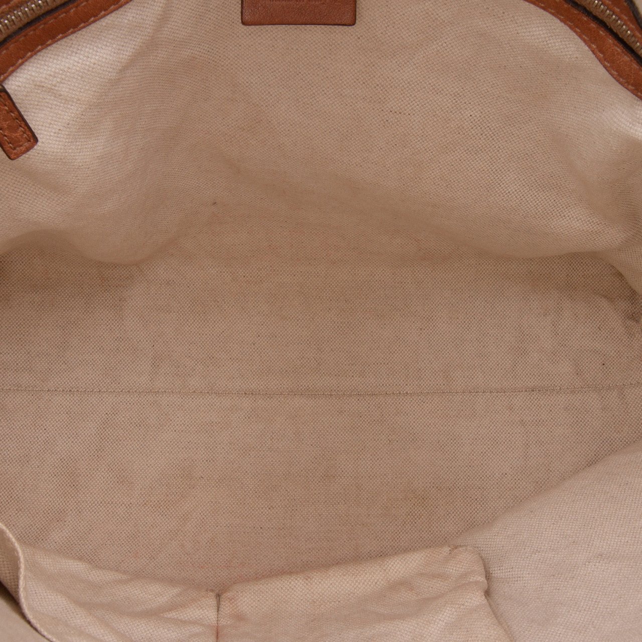 Gucci Small GG Canvas Miss GG Hobo Bruin