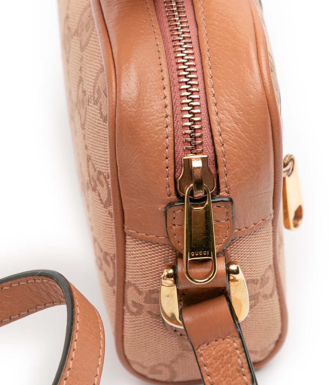 Gucci Mini GG Canvas Ophidia Crossbody Roze