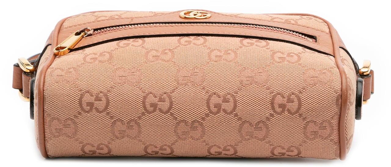Gucci Mini GG Canvas Ophidia Crossbody Roze