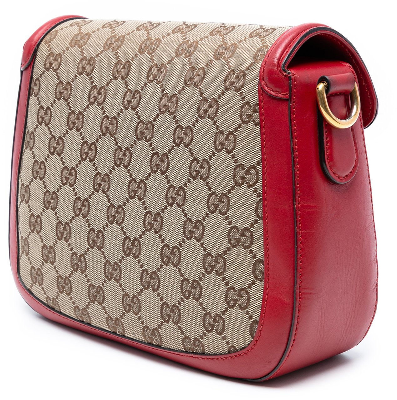 Gucci Medium GG Canvas Lady Web Crossbody Bruin