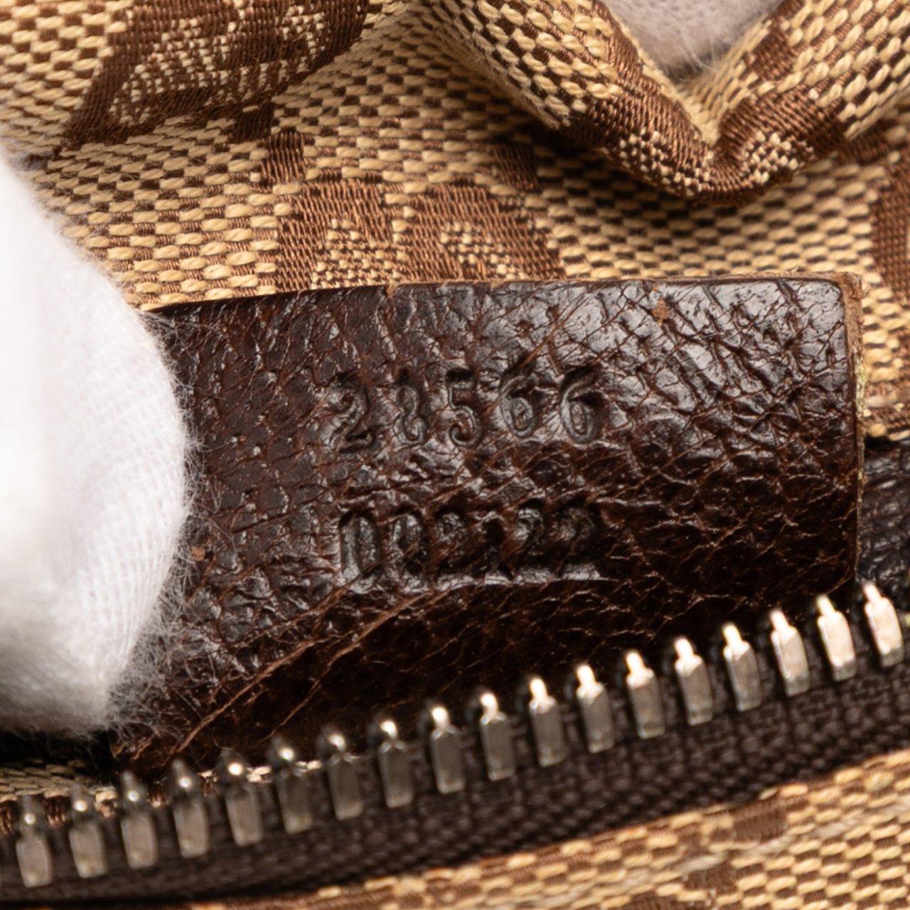 Gucci GG Canvas Web Double Pocket Belt Bag Bruin