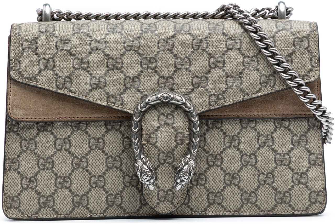 Gucci Medium GG Supreme Dionysus Shoulder Bag Bruin
