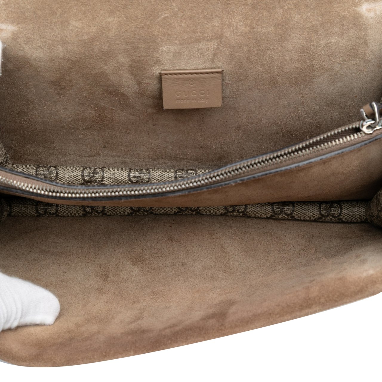 Gucci Medium GG Supreme Dionysus Shoulder Bag Bruin