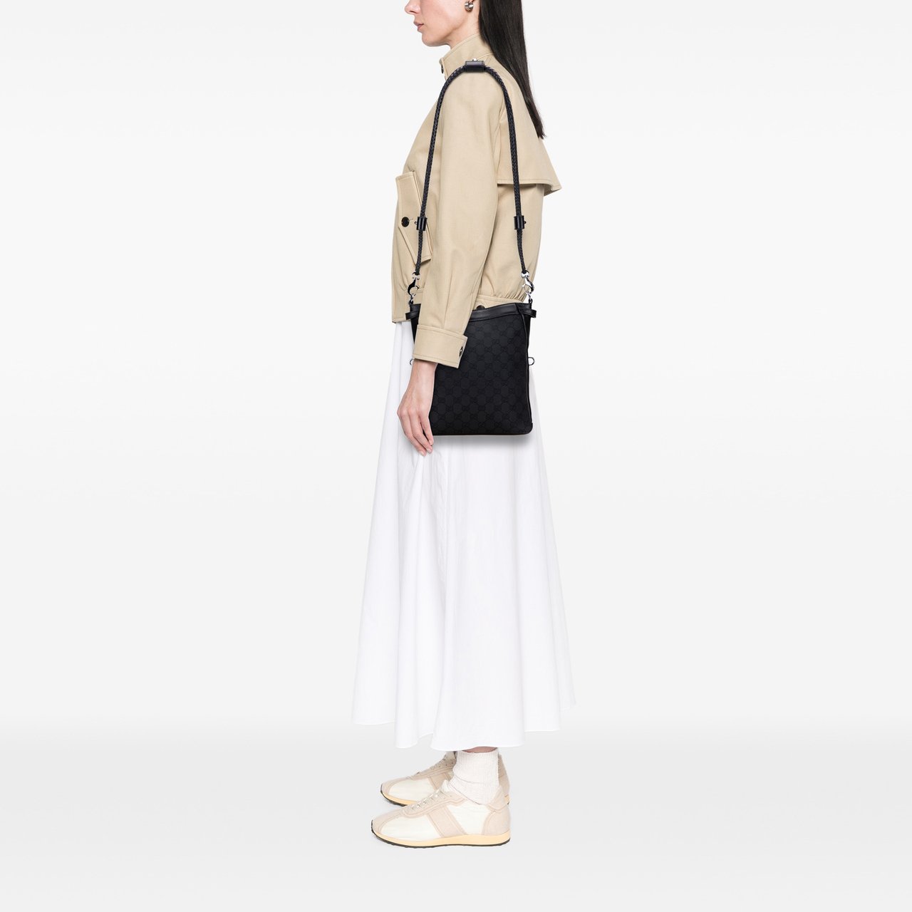 Gucci GG Canvas Crossbody Zwart