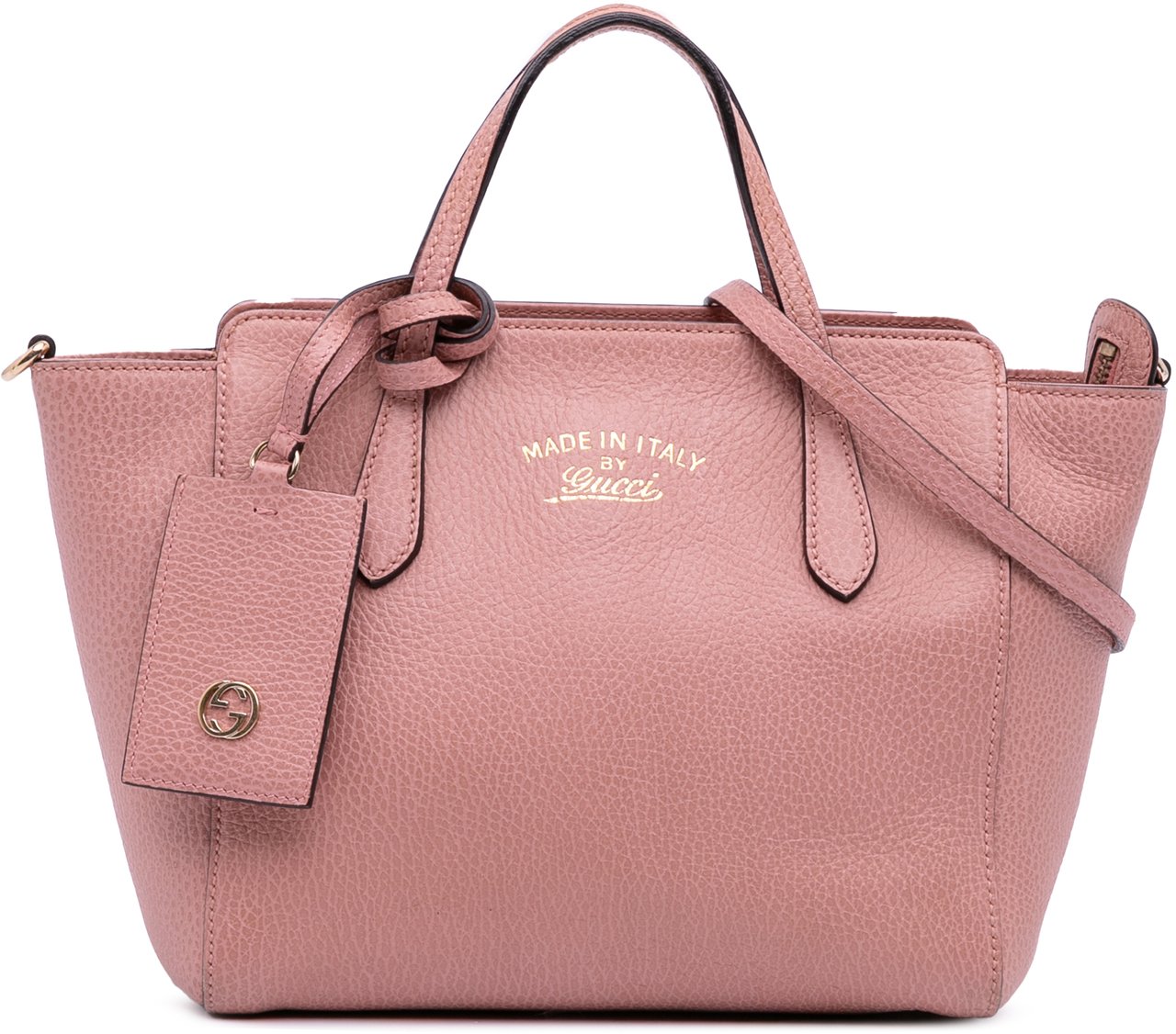 Gucci Mini Leather Swing Satchel Roze