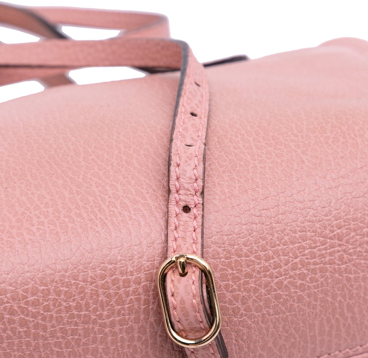 Gucci Mini Leather Swing Satchel Roze