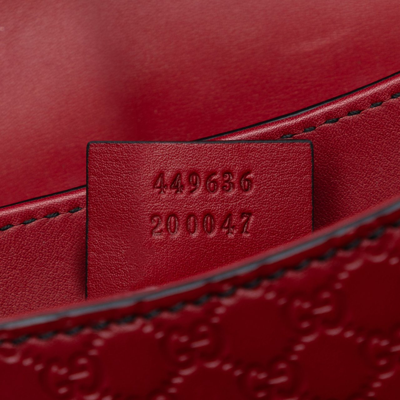 Gucci Mini Microguccissima Emily Crossbody Rood