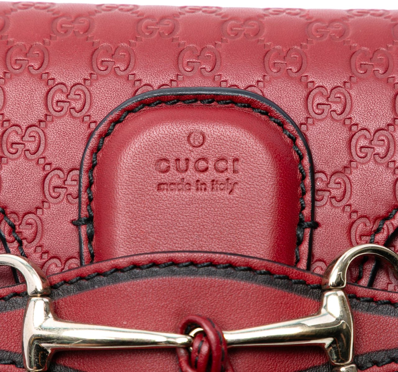 Gucci Mini Microguccissima Emily Crossbody Rood