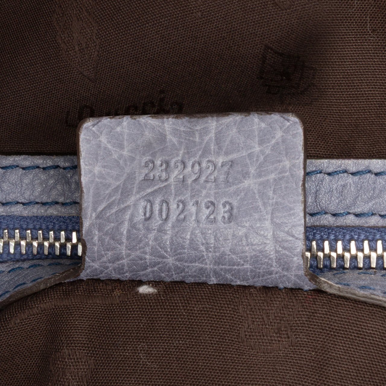 Gucci Large GG Canvas Bamboo Bar Tote Bruin