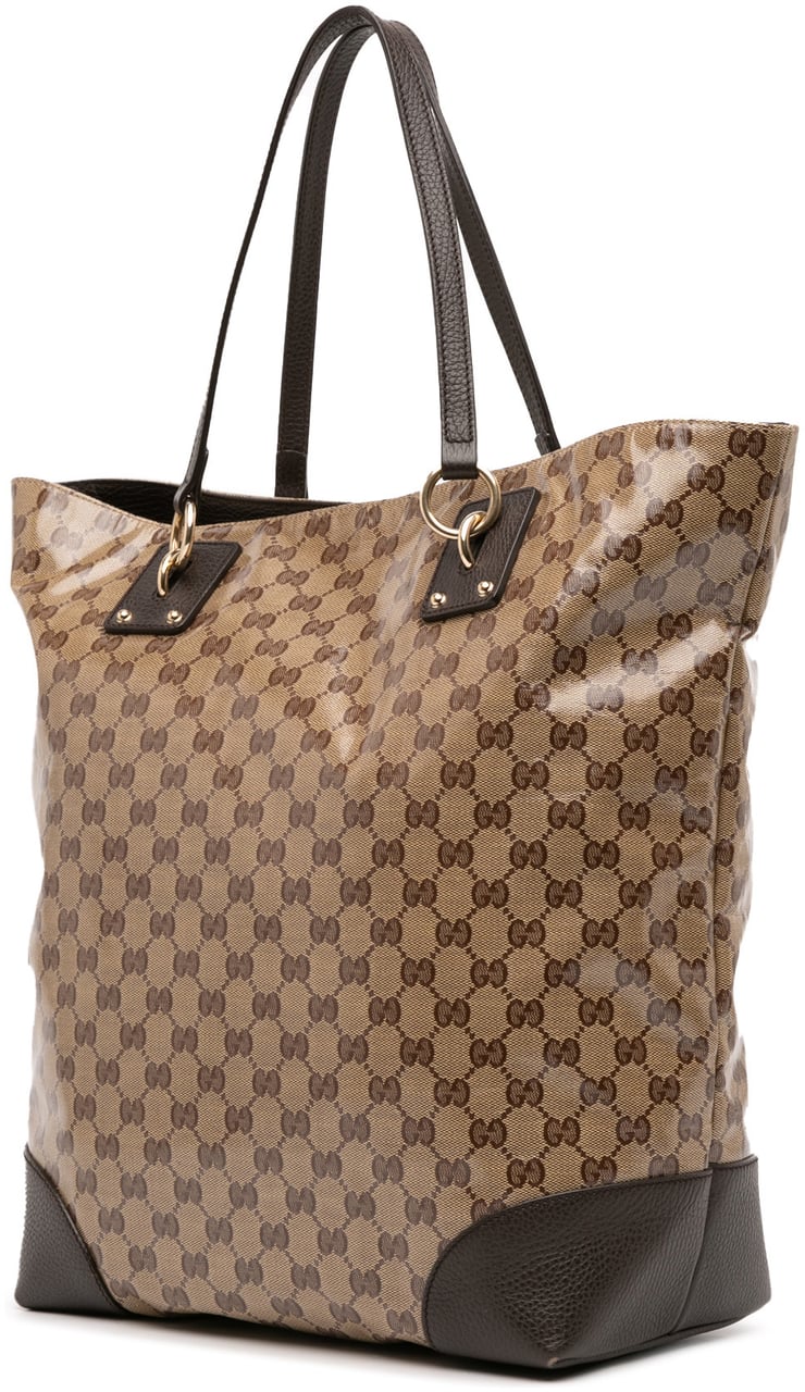 Gucci GG Charm GG Crystal Tote Bruin