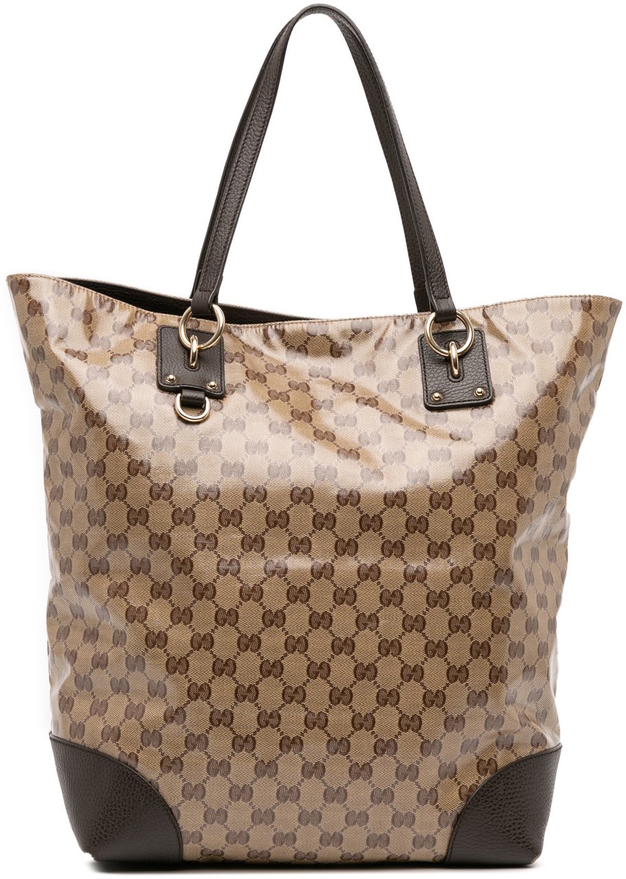 Gucci GG Charm GG Crystal Tote Bruin