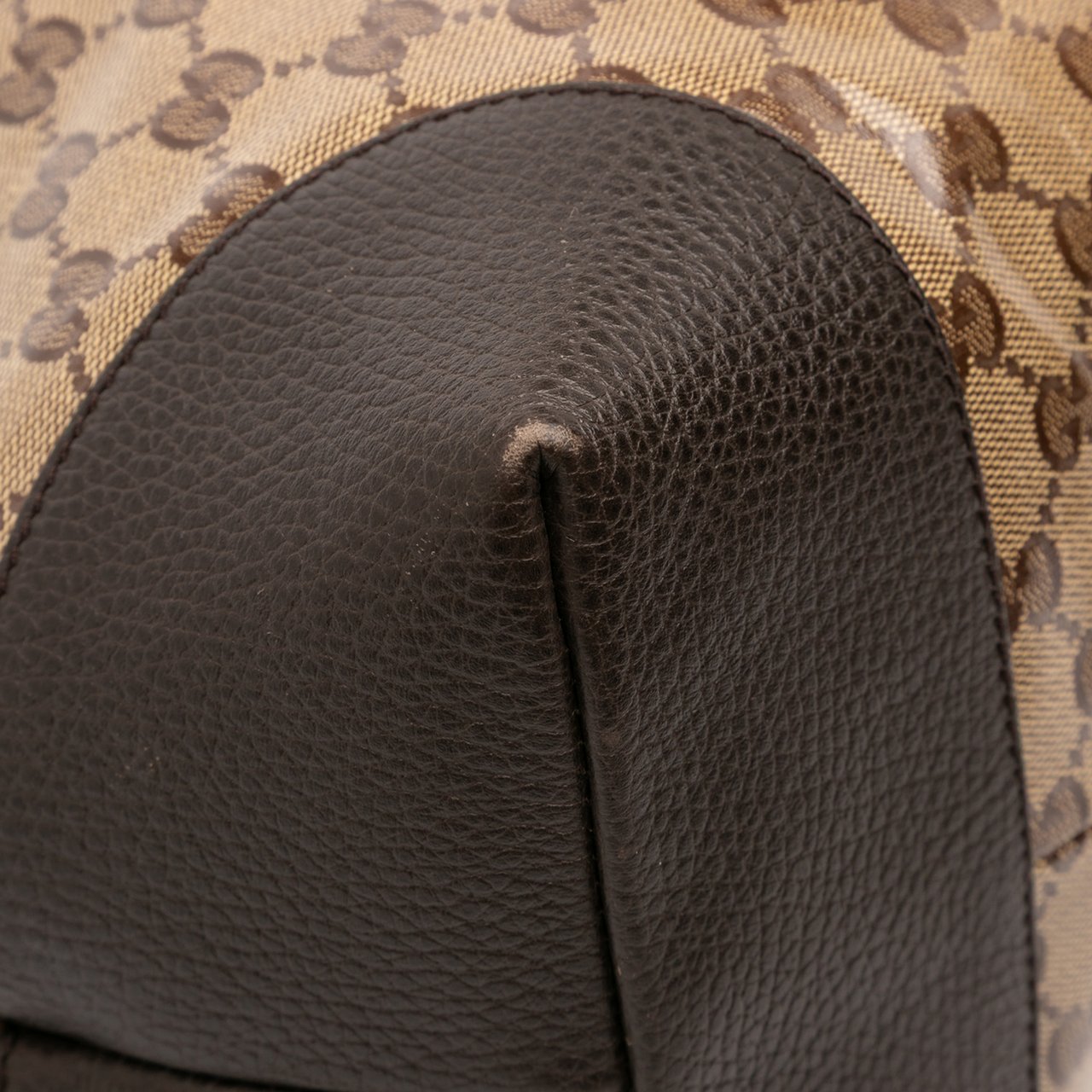 Gucci GG Charm GG Crystal Tote Bruin