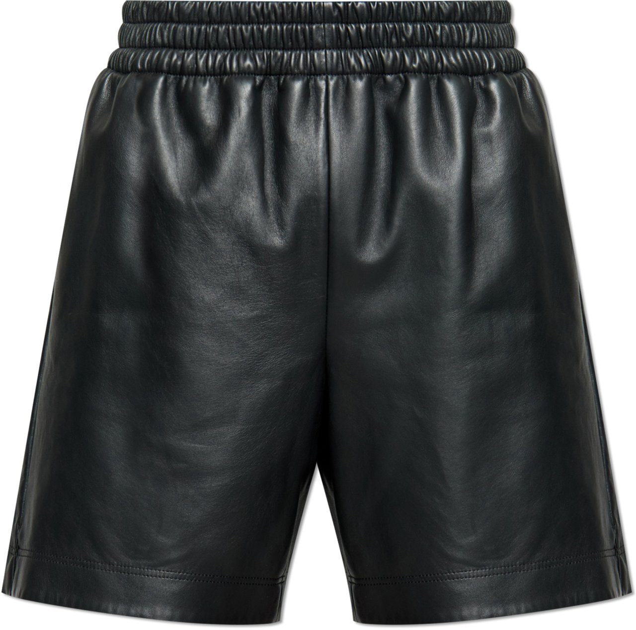 Gucci Black Matte Finish Elastic Waist Shorts Zwart
