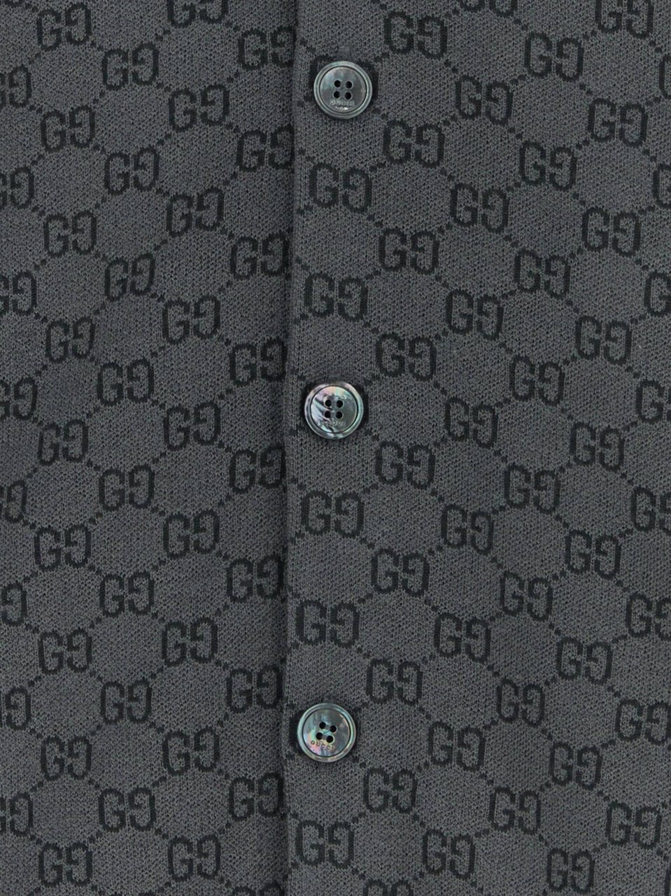 Gucci Cardigan Wool V-Neck Knitwear Grijs
