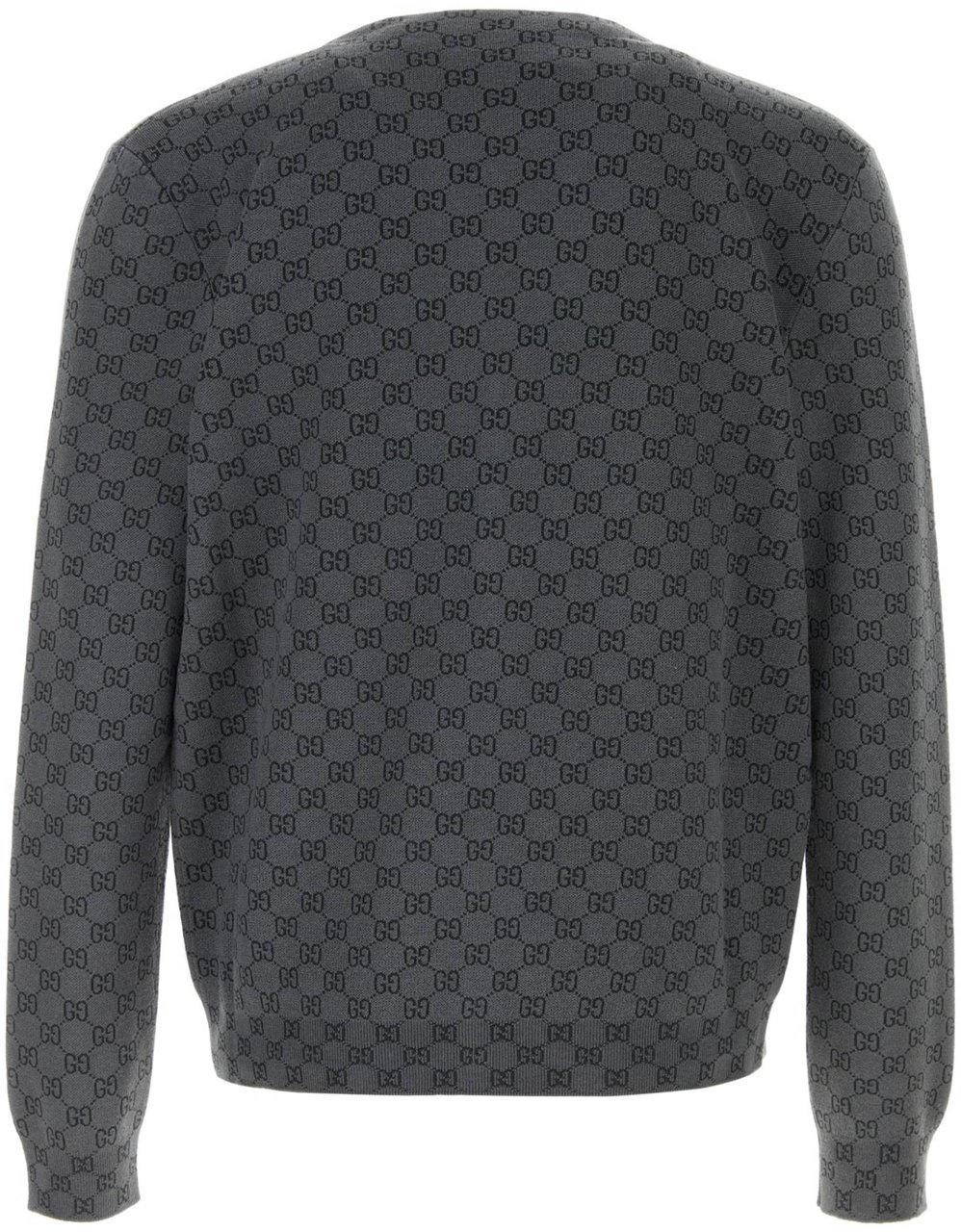 Gucci Cardigan Wool V-Neck Knitwear Grijs