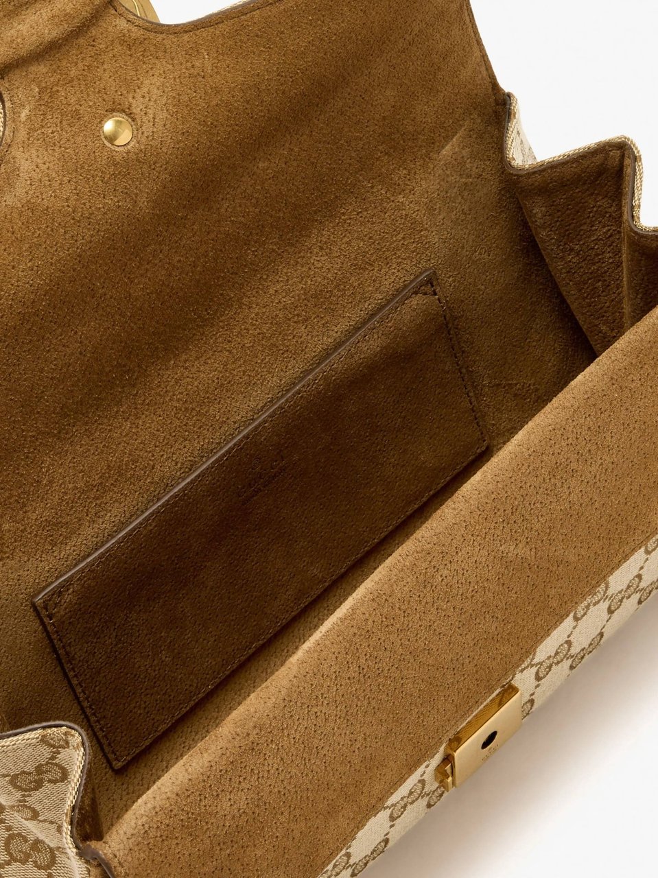 Gucci Beige Dionysus Canvas Shoulder Bag Neutraal