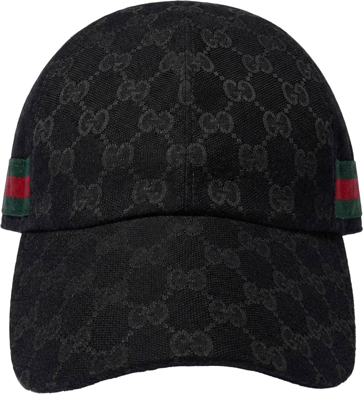 Gucci Black Hat Monogram Baseball Cap Zwart