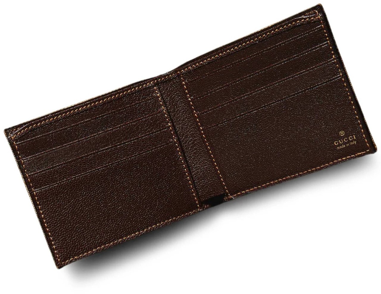 Gucci Textured Fabric Wallet Neutraal