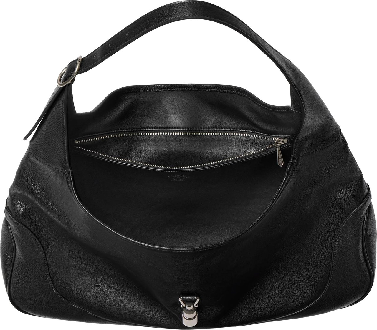 Gucci Black Crossbody Bag Leather Handbag Zwart