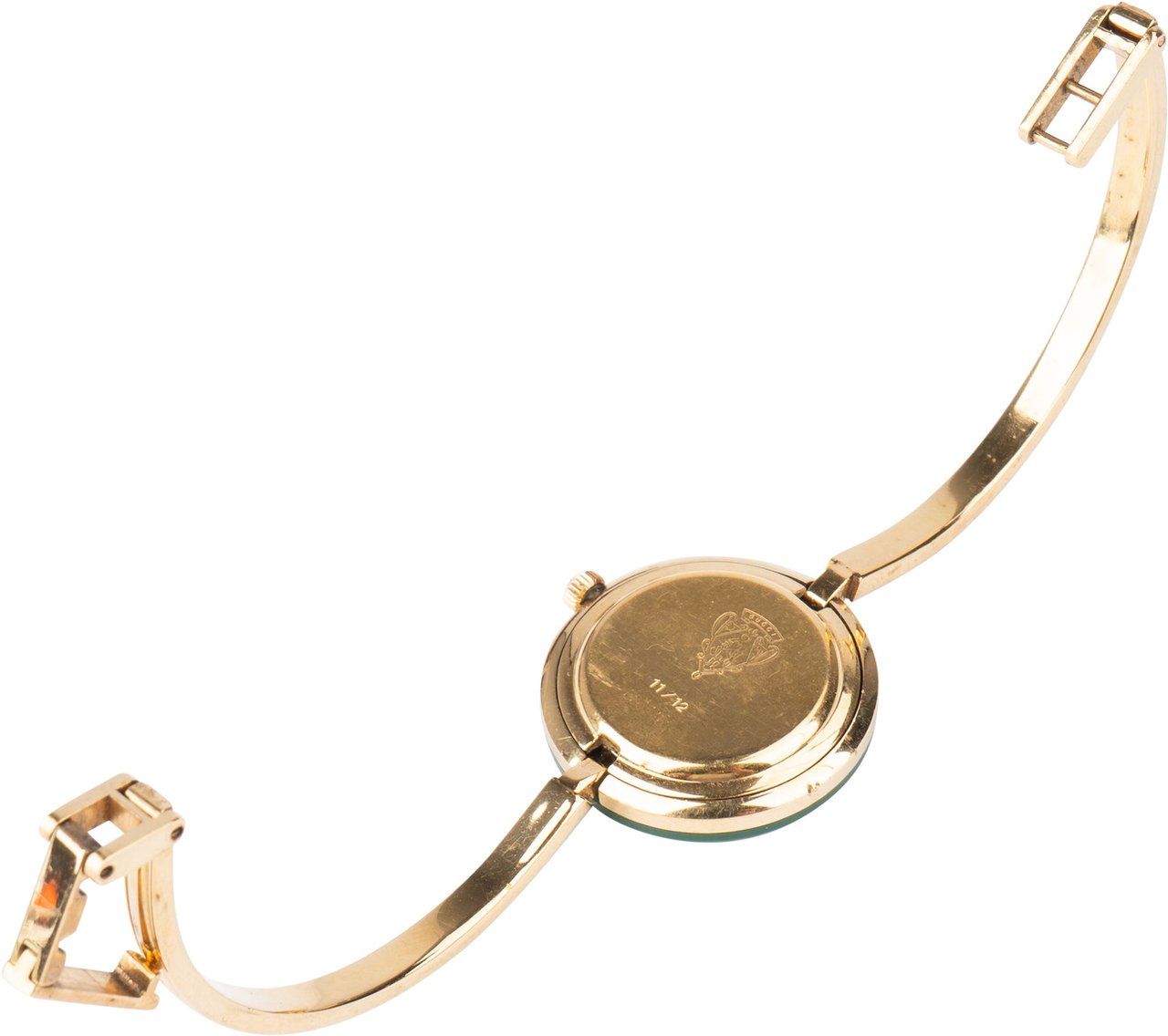 Gucci Gucci Gold Tone Change Bezel 11/12 Women Watch Goud