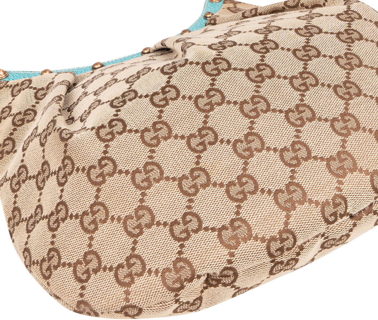 Gucci Gucci GG Monogram Bamboo Handbag Bruin