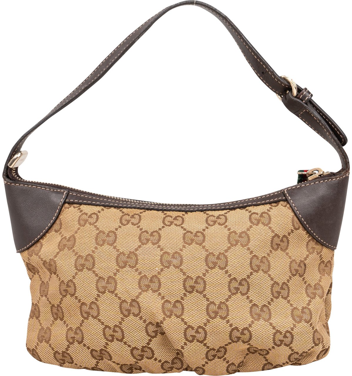 Gucci Gucci GG Monogram Mini Princy Handbag Bruin