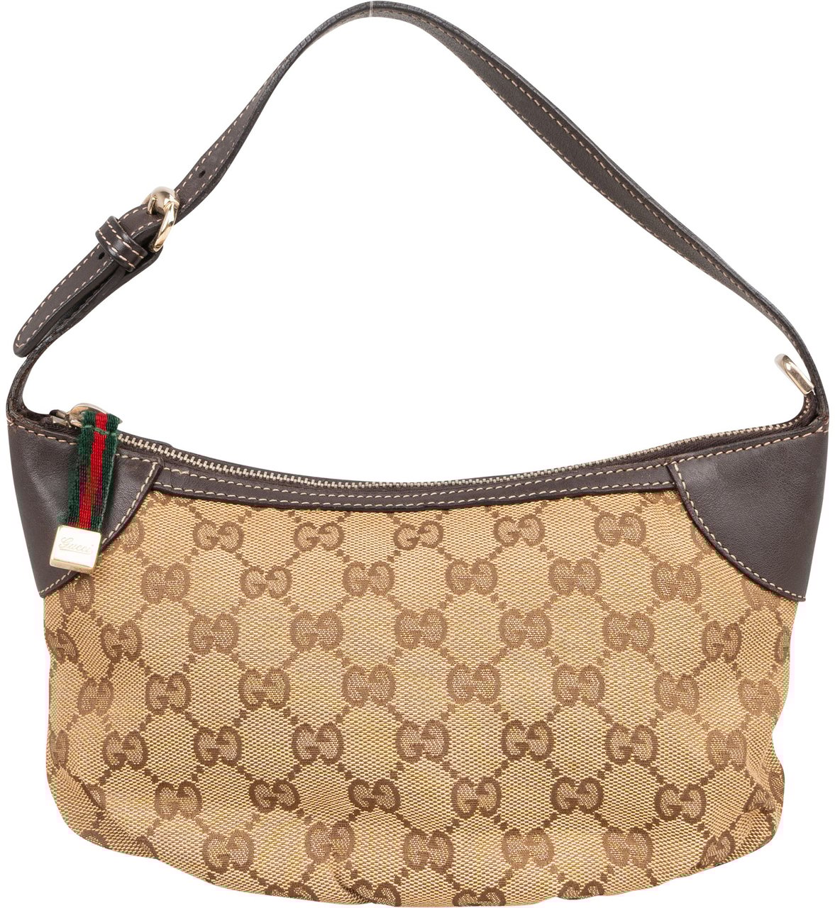 Gucci Gucci GG Monogram Mini Princy Handbag Bruin
