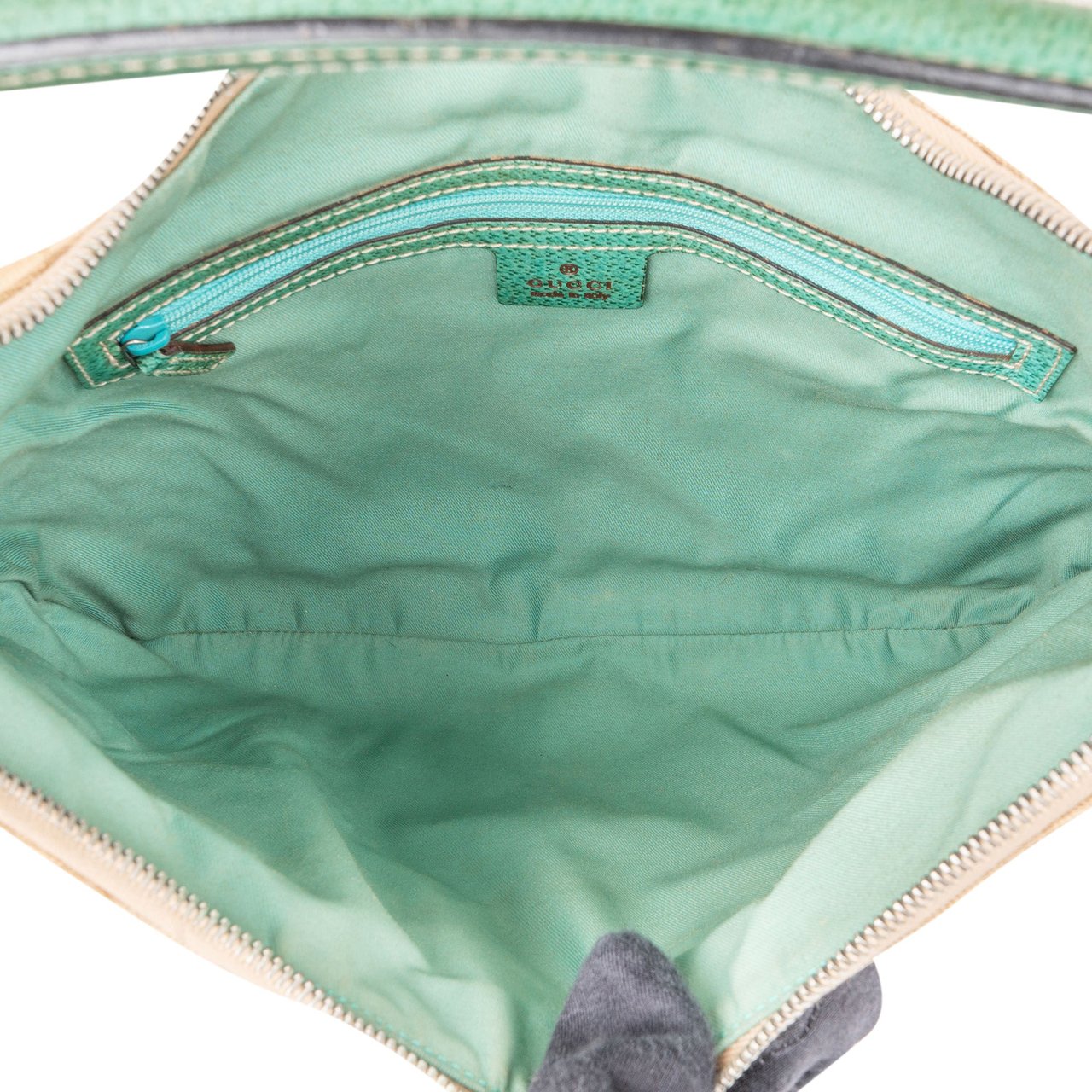 Gucci Gucci GG Monogram Hobo Shoulder Bag Beige