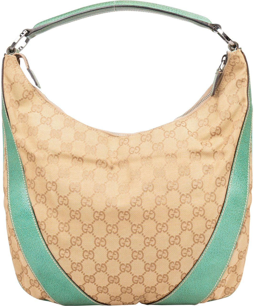 Gucci Gucci GG Monogram Hobo Shoulder Bag Beige