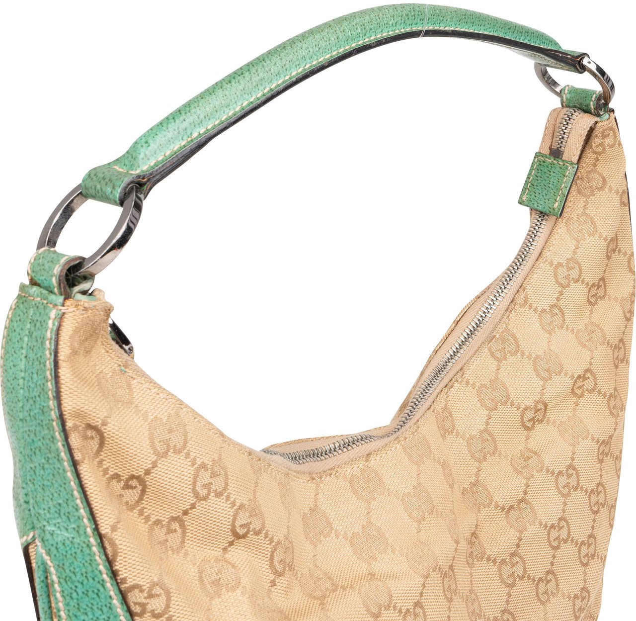 Gucci Gucci GG Monogram Hobo Shoulder Bag Beige