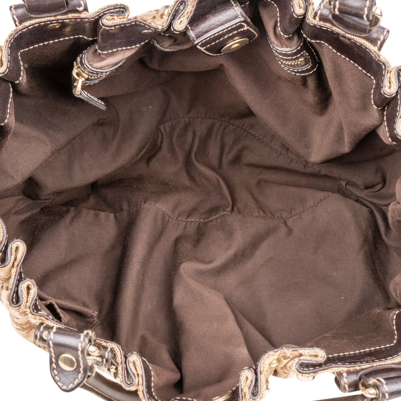 Gucci Gucci GG Monogram Pelham Handbag Bruin