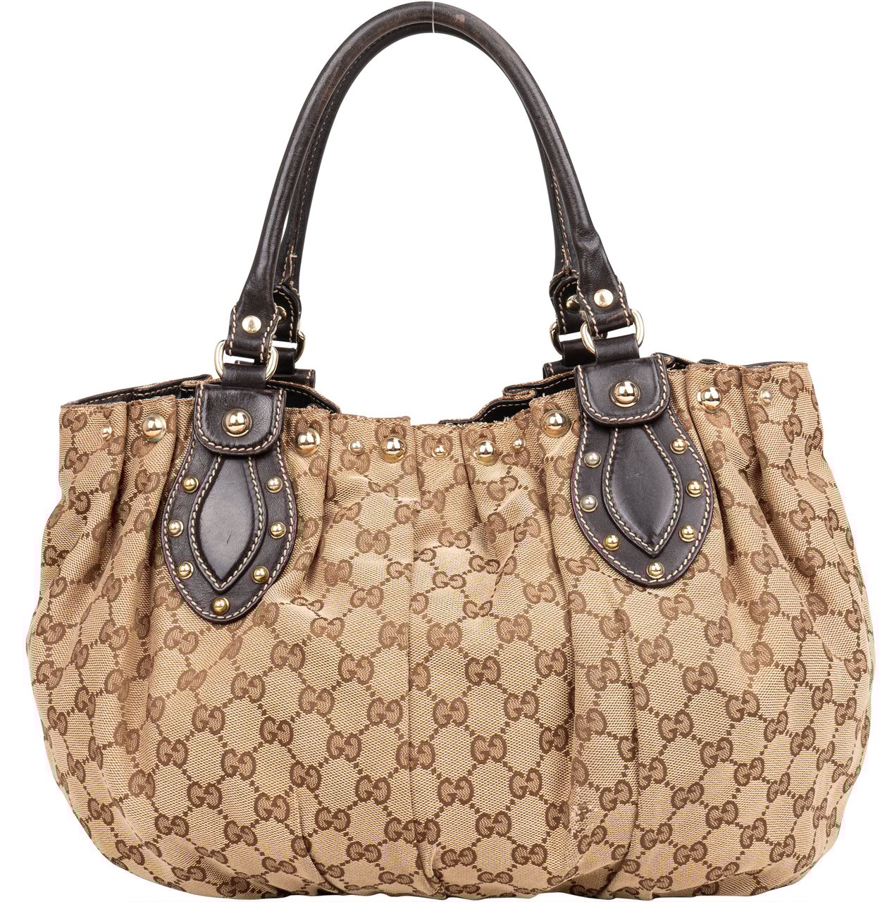 Gucci Gucci GG Monogram Pelham Handbag Bruin